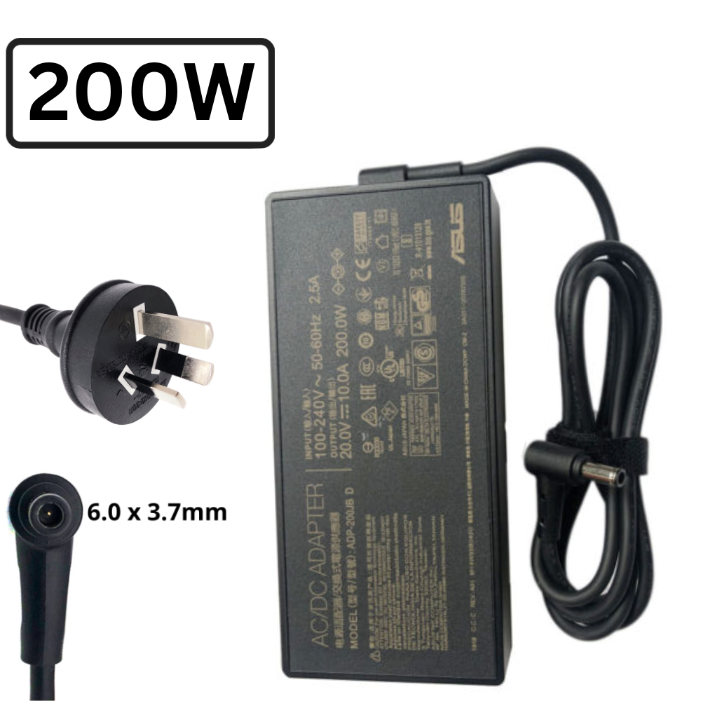 Gaming-20V-10A/200W6.0x3.7 ASUS Rog Laptop Gaming Desktop PC AC Power Supply Adapter Charger