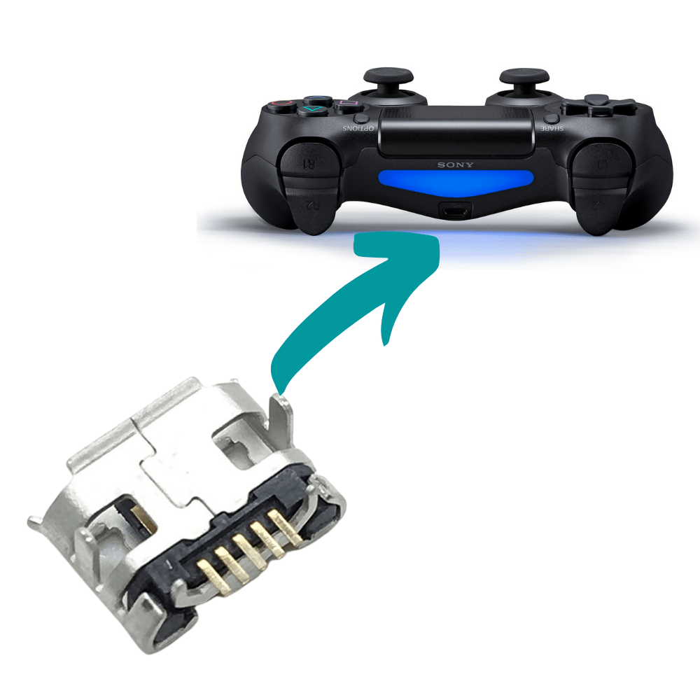 Gaming-SONY Playstation 4 / PS4 Dualshock Wireless Controller Micro Charging Port Connector