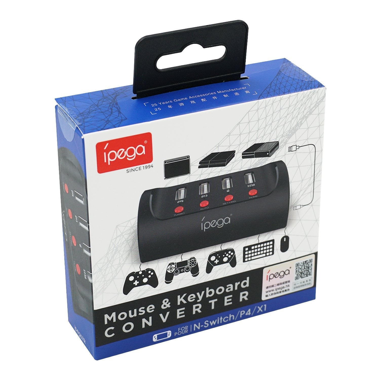 Gaming-iPega PG-9133 Keyboard & Mouse Converter for Nintendo Switch/PS4/Xbox One