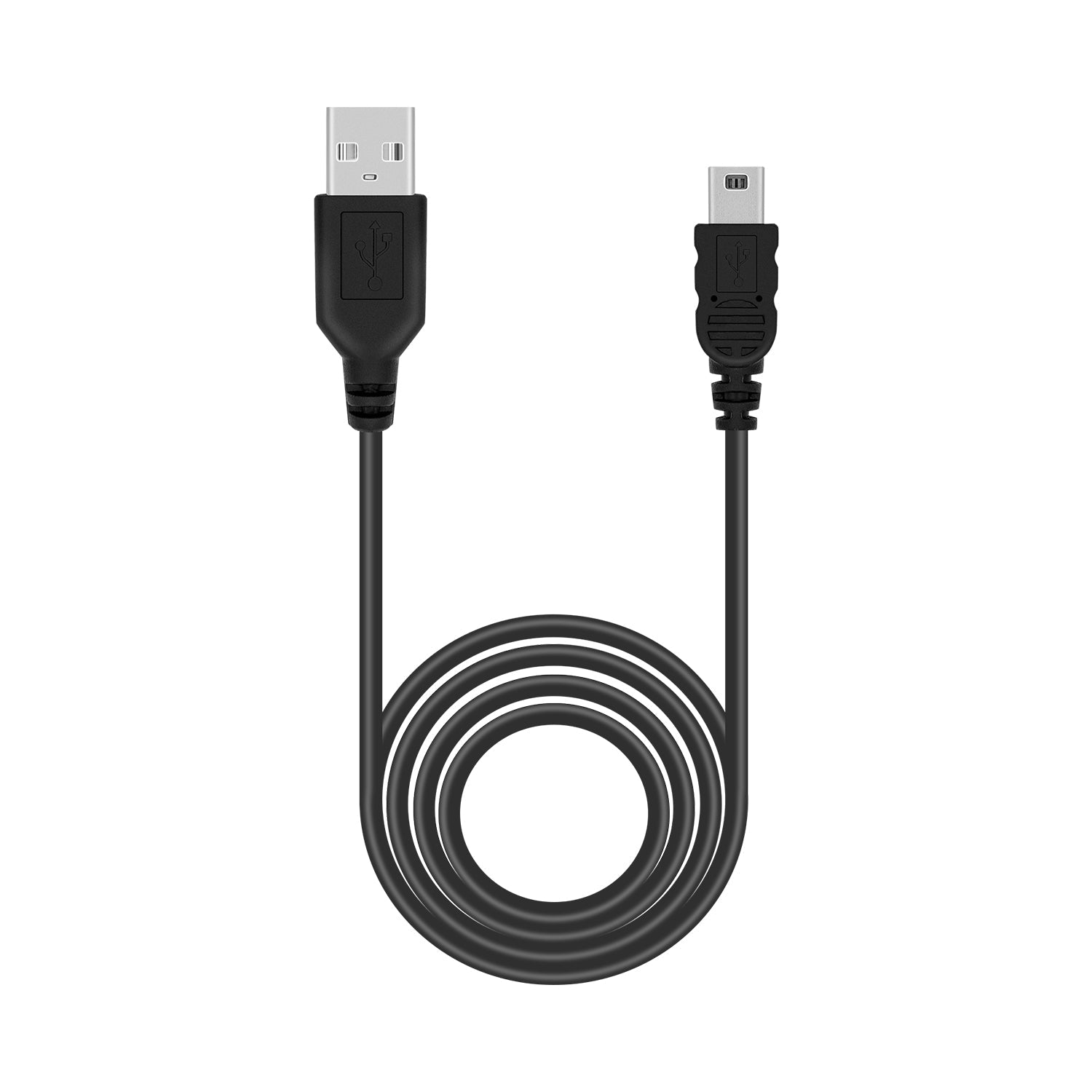 PlayStation-1 Meter USB to mini USB Power Charge Cable for PS3 Controller/Mini Port Device - Black