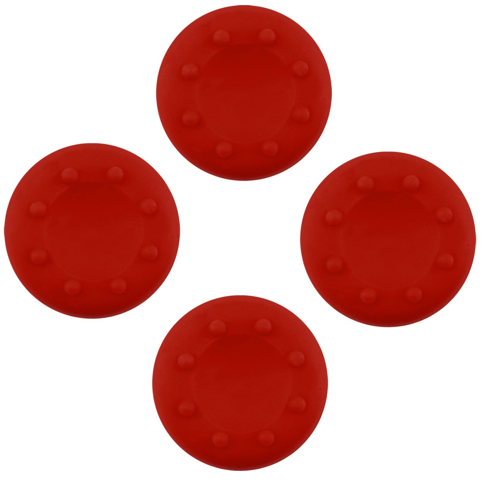 Gaming-Silicon Analog Thumb Set for XBox One 360/ PS3 & PS4 Controller Red