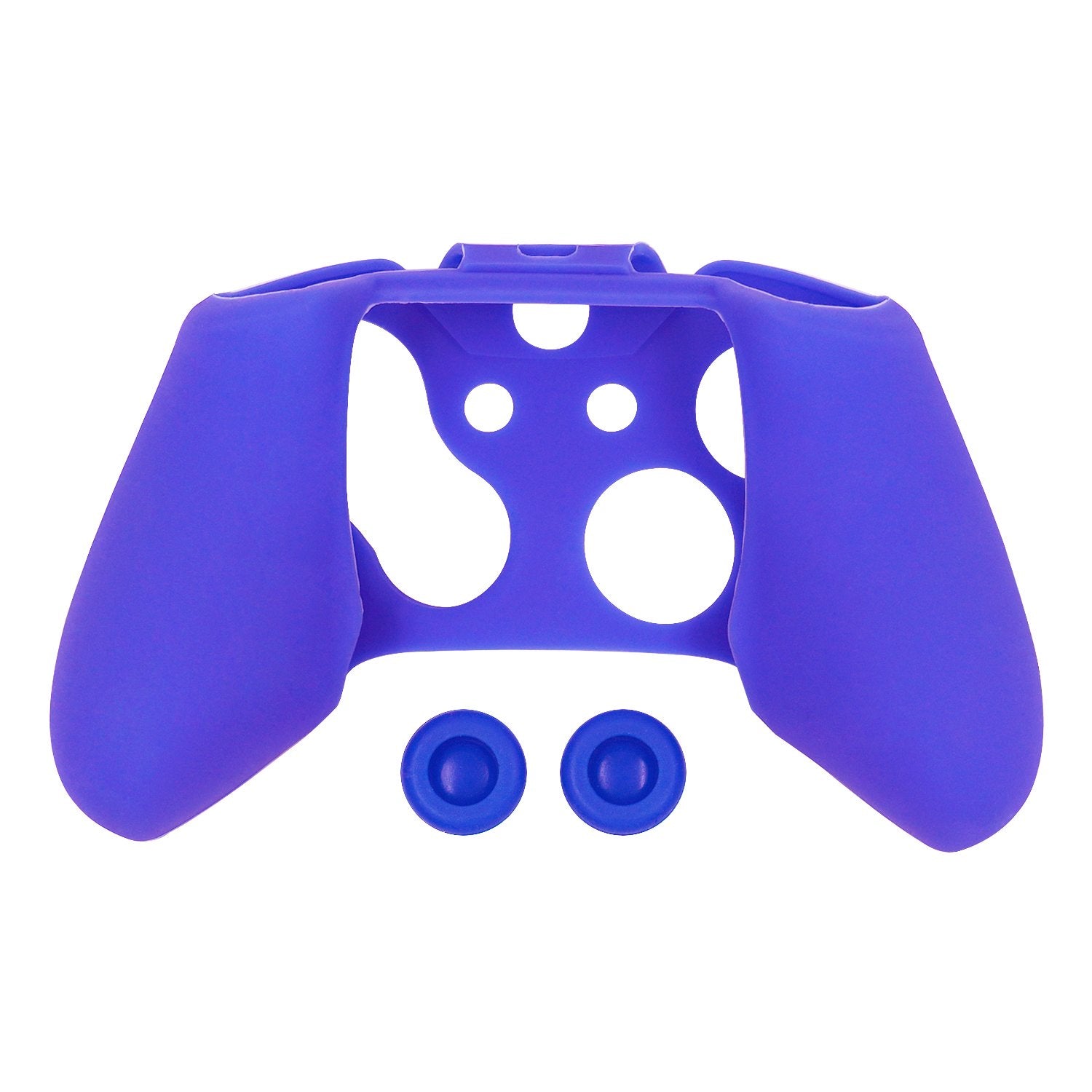 Gaming-Anti-Slip Protective Silicone Cover with Thumb Caps for Xbox One Controller Blue