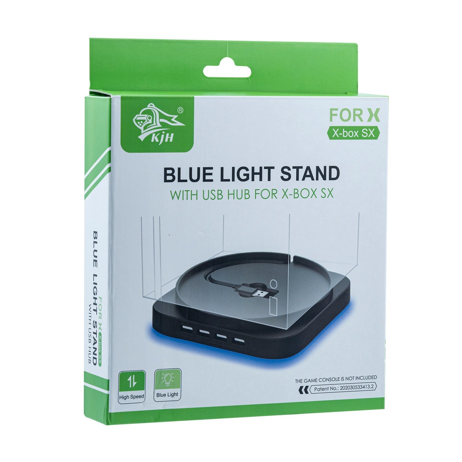 Gaming-Blue Light Vertical Stand with 4-Port USB2.0 HUB for Xbox Series X (KJH-XSX-006)